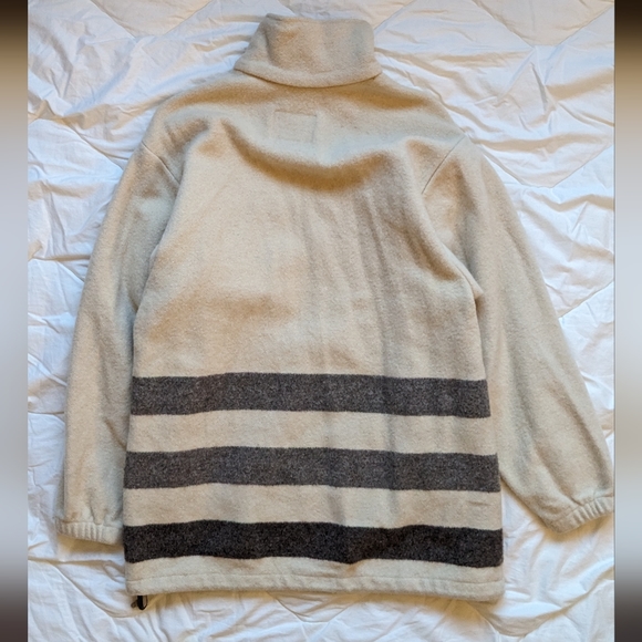 Woolrich • Vintage Striped Wool 1/2 Zip Pullover • SZ L - Picture 2 of 2